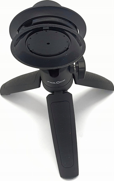 Tripod i vogël me selfie stick Fidlock VACUUM Mini Tripod Base, krah teleskopik, i zi