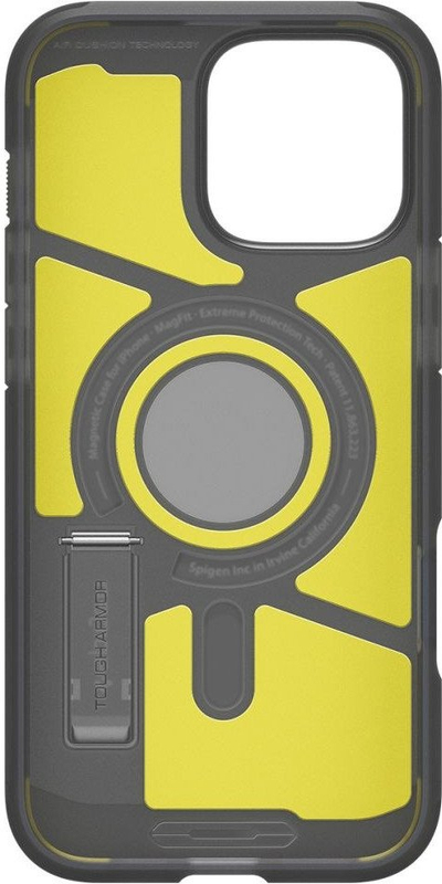 Mbulesë telefoni Spigen Tough Armor T MagSafe për iPhone 16 Pro, ngjyrë Frost Black