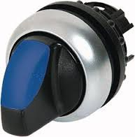 Aktuator çels rrotullues Eaton M22-WLK3-B, me 3 pozicione, 22mm, blu me dritë