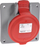Prizë industriale murale Legrand P17 Tempra Pro 555188, 400V 16A 3P+E, IP44, gri e kuqe