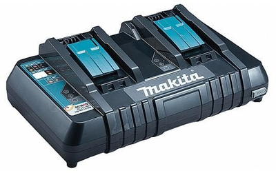 Karikues baterish Makita DC18RD, me dy vrima, 14.4 V 18 V, i zi