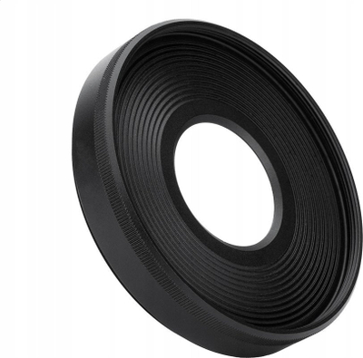 Kapak objektivi JJC EW 55 për Canon, lens hood, i zi
