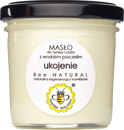 Gjalp fytyre edhe trupi Miodowa Mydlarnia Relief, me dyll blete, natyral, 65g