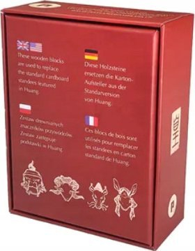 Set aksesorësh për lojë tavoline Huang Wooden Leaders, 25 tokene druri, për lojën Huang