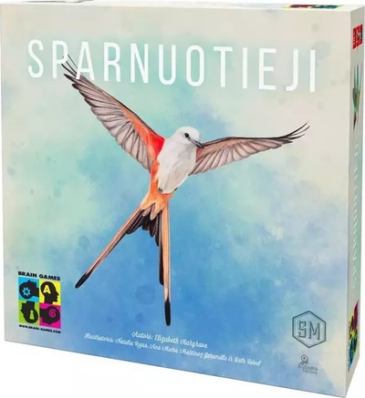 Lojë tavoline Brain Games Wingspan Sparnuotieji, version lituanisht, për familje, me shumë ngjyra
