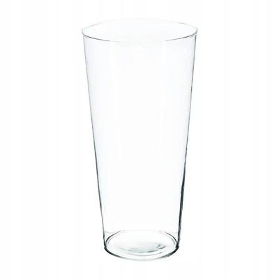 Vazo qelqi Atmosphera Conical, 30cm, diametër 14.5cm, transparente