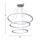 Llambë tavani LED e bardhë 30×28×55 cm (HM7510.01)