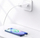 Karikues muri USAMS, 18W, USB me kabllo micro USB, i bardhë