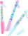 Set kreativ Make It Real DIY Floaty Pens, 3 stilolapsa me xixa, për personalizim, shumëngjyrësh