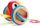 Lodër druri që tërhiqet Hape Pull Along Bird E0360A, me rrota gome, shumëngjyrëshe