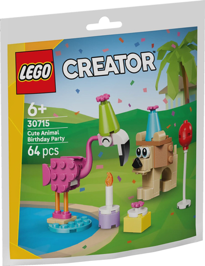 Сет Lego LEGO Birthday Party with Animals, модел 30715, многуобоен