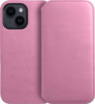 Këllëf libri Futera Dual Pocket për Xiaomi 13T, lëkurë eko, me xhepa për karta, rozë