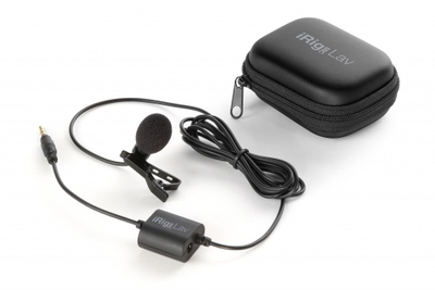 Mikrofon lavalier IK Multimedia iRig Mic Lav, set 2 copë, për telefona, i zi
