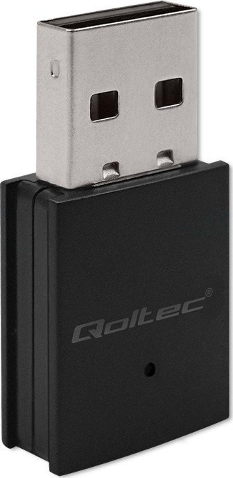 Adapter Wi‑Fi edhe Bluetooth Qoltec Ultra Fast Wireless Mini, USB 2.0, AC, i zi