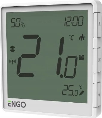 Set termostatësh smart ENGO EONEBATWPROMOPACK, gateway ZigBee, repeater, i bardhë