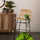 Karrige metalike rattan Atmosphera Kubu, 88cm, natyrale