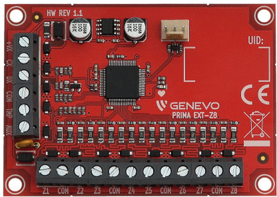 Modul zgjerues Genevo PRiMA EXT Z8, 8 hyrje, 12V DC