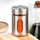 Kavanoz për erëza Excellent Houseware 229218, 100 ml, xham me inoks, argjendtë