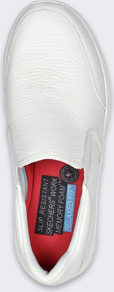 Работни чевли Skechers Work Flex Advantage Bronwood, slip on, Memory Foam, бели, број 38