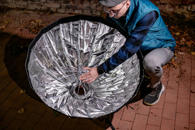 Softbox parabolik Newell NL4395, 85 cm, për foto e video, i zi