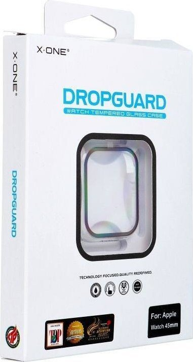 Korniçë mbrojtëse Futera X-One Dropguard për Apple Watch Series 7 8 9 45mm, e zezë