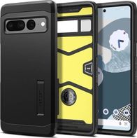 Mbulesë telefoni Spigen Tough Armor për Google Pixel 7 Pro, mbrojtje me dy shtresa, me këmbë mbajtëse, e zezë