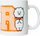 Filxhan Line Friends, 300 ml, i bardhë me dizajn