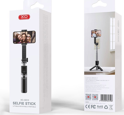 Selfie stick me tripod XO SS10, Bluetooth, 80cm, i zi