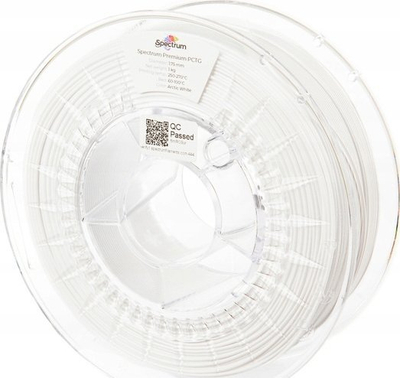 Filament 3D Spectrum Premium PCTG, 1.75mm, 1kg, i bardhë Arctic