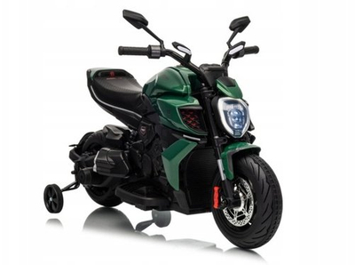 Motor elektrik për kalamaj Bentley Ducati Diavel V4 XMX656, 12V, me drita LED, jeshil