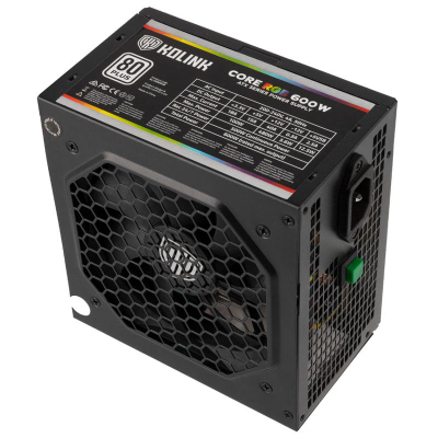 Furnizues energjie Kolink Core RGB 600W, 80 Plus, ATX, i zi