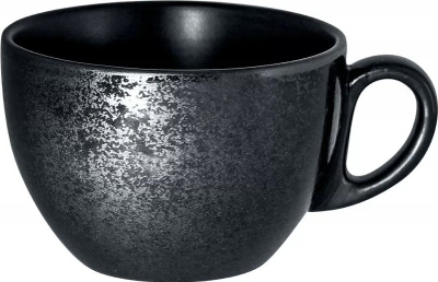 Шолји од порцелан RAK Porcelain Karbon, 7.8 oz, црна, сет 12 парчиња