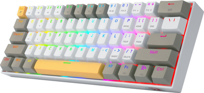 Tastierë mekanike Redragon Draconic Pro K530, 60%, RGB, e bardhë gri