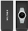 Orë dore Millner Oxford Silver Black, 40 mm