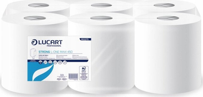 Letër fshirëse Lucart Strong L-One Maxi, 2 shtresa, rrotull 158 m, set me 6 copë