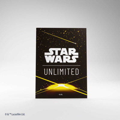 Mbështjellëse letrash loje Gamegenic Star Wars Unlimited, Premium Art, 60 copë, të verdha