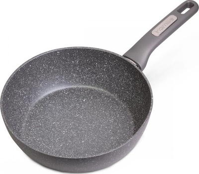 Tigan i thellë Kamille Chamomile Granite, 28cm, me shtresë graniti, gri mermeri