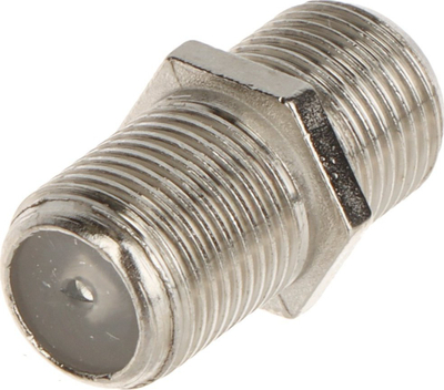 Konektor F femër në F femër P100, 75Ω, set 100 copë, metalik