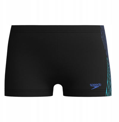 Костим за капење за момчиња Speedo Plastisol Aquashort, Enduraflex, црно сина