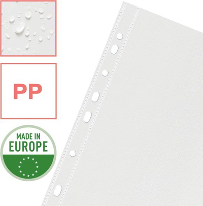 Fletë mbrojtëse plastike Esselte ColourBreeze A4, set 25 copë, transparente