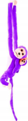 Lodër pelushi Lean Toys Monkey me bebe, 70 cm, lejla