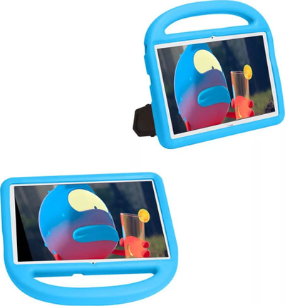 Këllëf tablet FunColor për Huawei MediaPad T5 10, EVA, me dorezë, blu