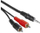Kabllo PremiumCord Jack 3.5mm - RCA, 3m, e zezë