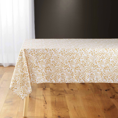 Mbulese tavoline Douceur d'intérieur MIRABELLE, 140x240 cm, poliester, me lule, e verdhë