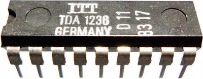 Çip audio ITT TDA1236, DIP, 18 pin, i zi