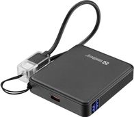 Powerbank Sandberg Nano 5000 PD20W, 5000mAh, karikim i shpejtë 20W, i zi