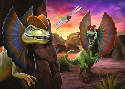 Puzzle Trefl MiniMaxi Discover the World Dinosaurs, 20 copa, shumëngjyrësh