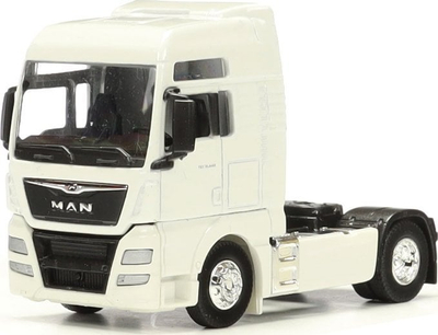 Lodër kamion metalik Welly MAN TGX, shkalla 1:64, 9 cm, i verdhë