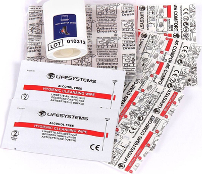 Set ndihme e parë Lifesystems Blister First Aid Kit, për flluska, i vogël, i kuq
