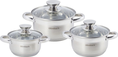 [OUTLET] Set tenxhere çeliku Ofenbach, 6 pjesë